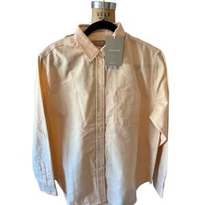Everlane The Relaxed Oxford Button Down Shirt in Apricot size 12 nwt
